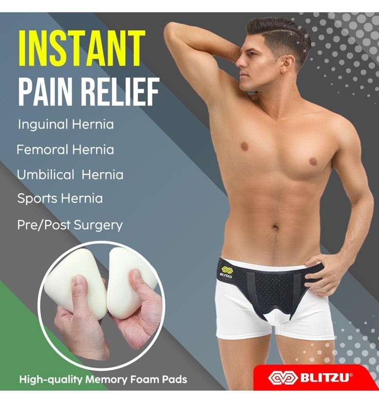 Hernia Belt for Bilateral, Double or Single Inguinal, Groin Hernia Support Truss