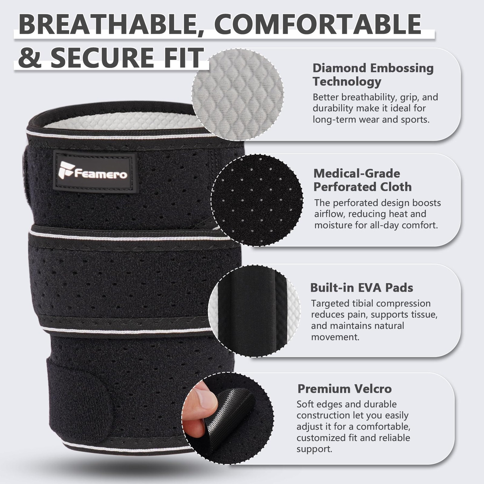 Shin Splints Compression Wrap for Medial Tibial Stress Syndrome (MTSS), Shin …