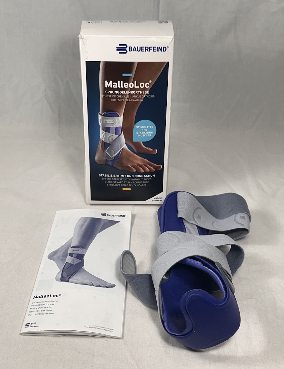 Bauerfeind MalleoLoc Ankle Splint Stabilizer Support Left Ankle Size 2 Germany