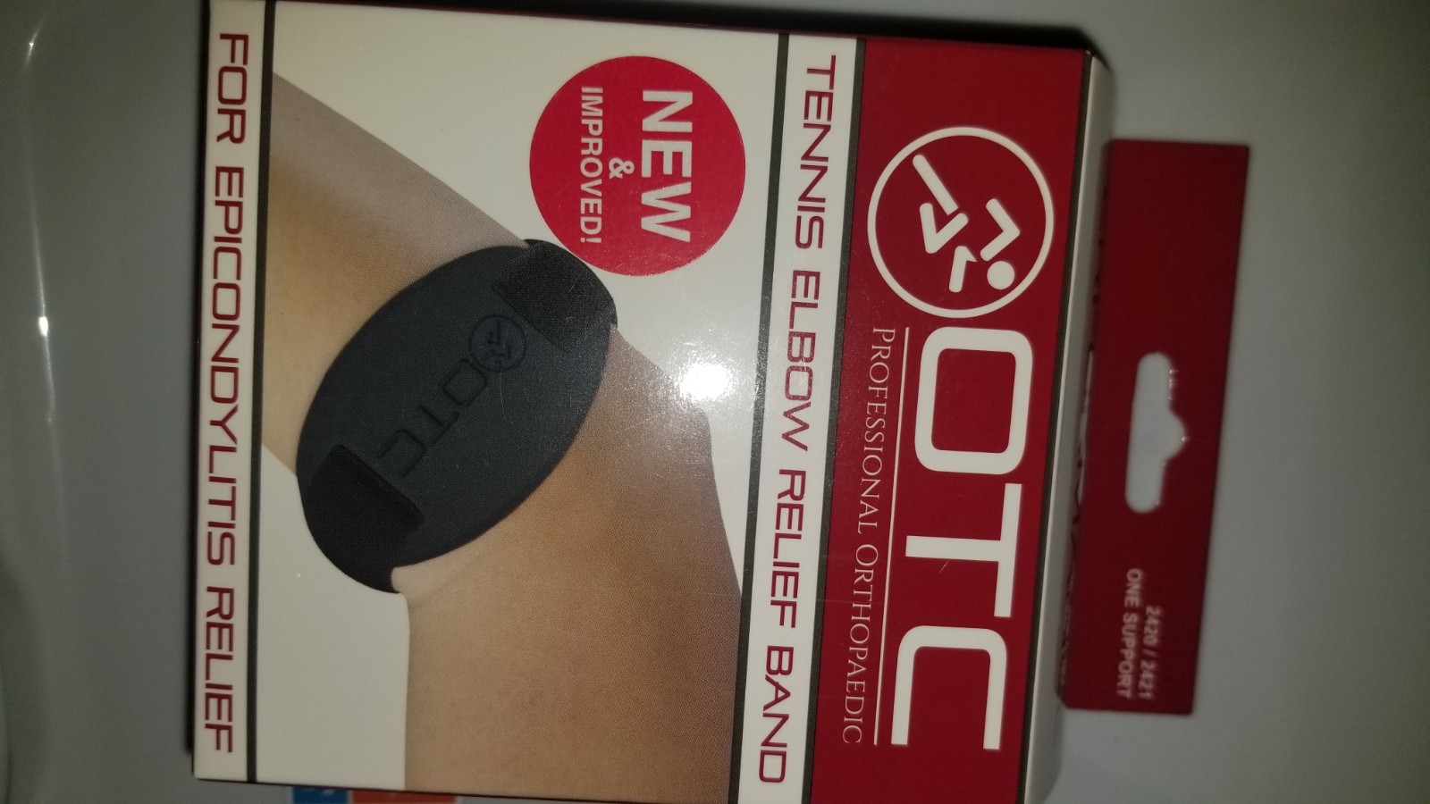 OTC Tennis Elbow Relief Forearm Band For Epicondylitis Relief 2421 Black