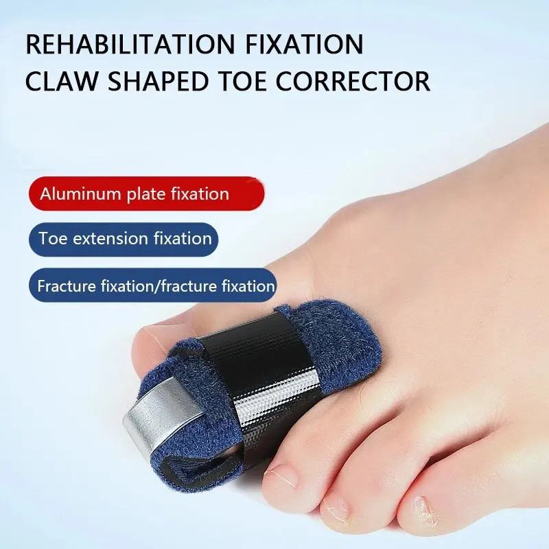 1pcs Toe Splint Straightener Hammer Brace Wrap Covers Broken Support Foot Guards