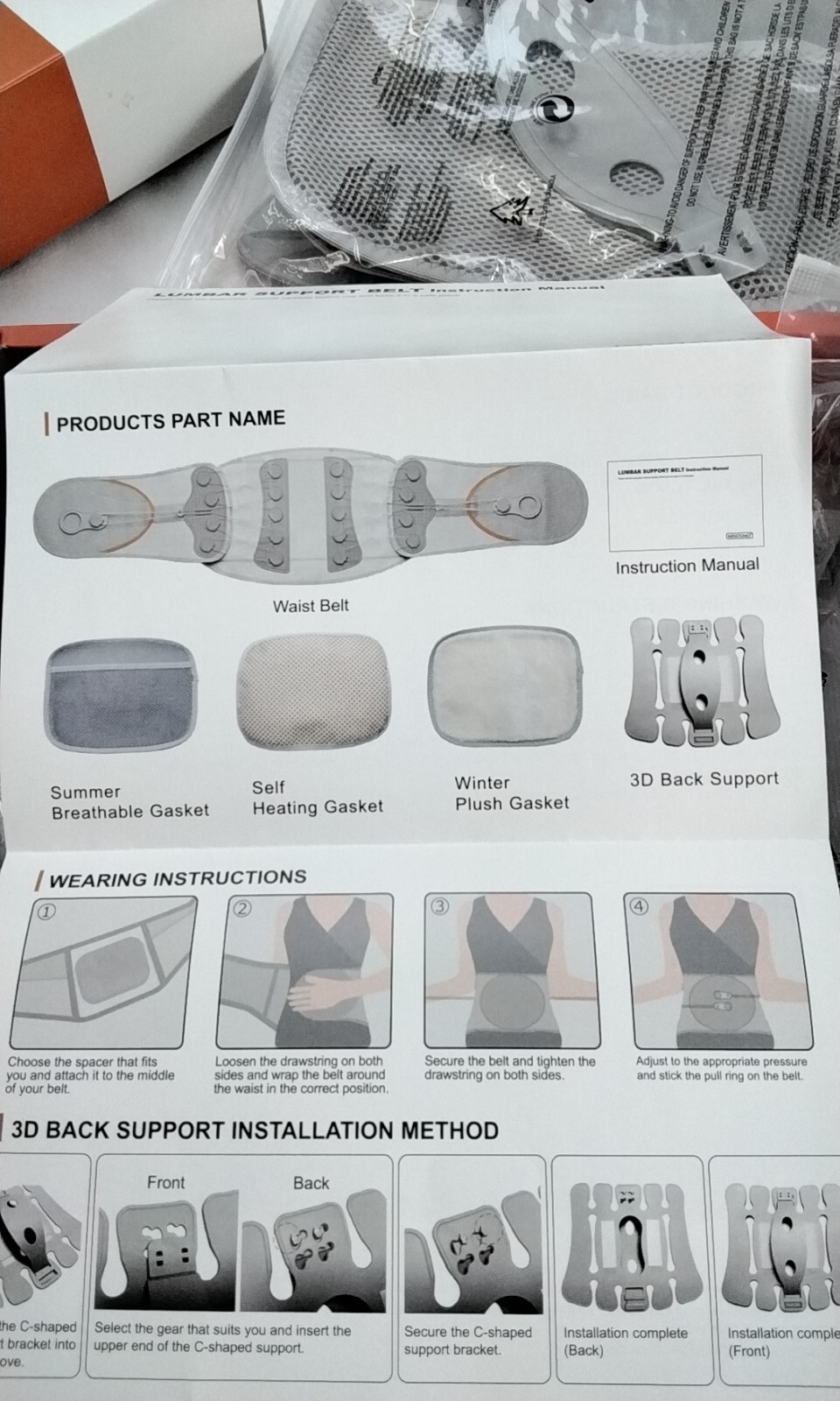 MISITEMO Lumbar Support Belt Back Brace For Lower Back Pain Breathable – Medium