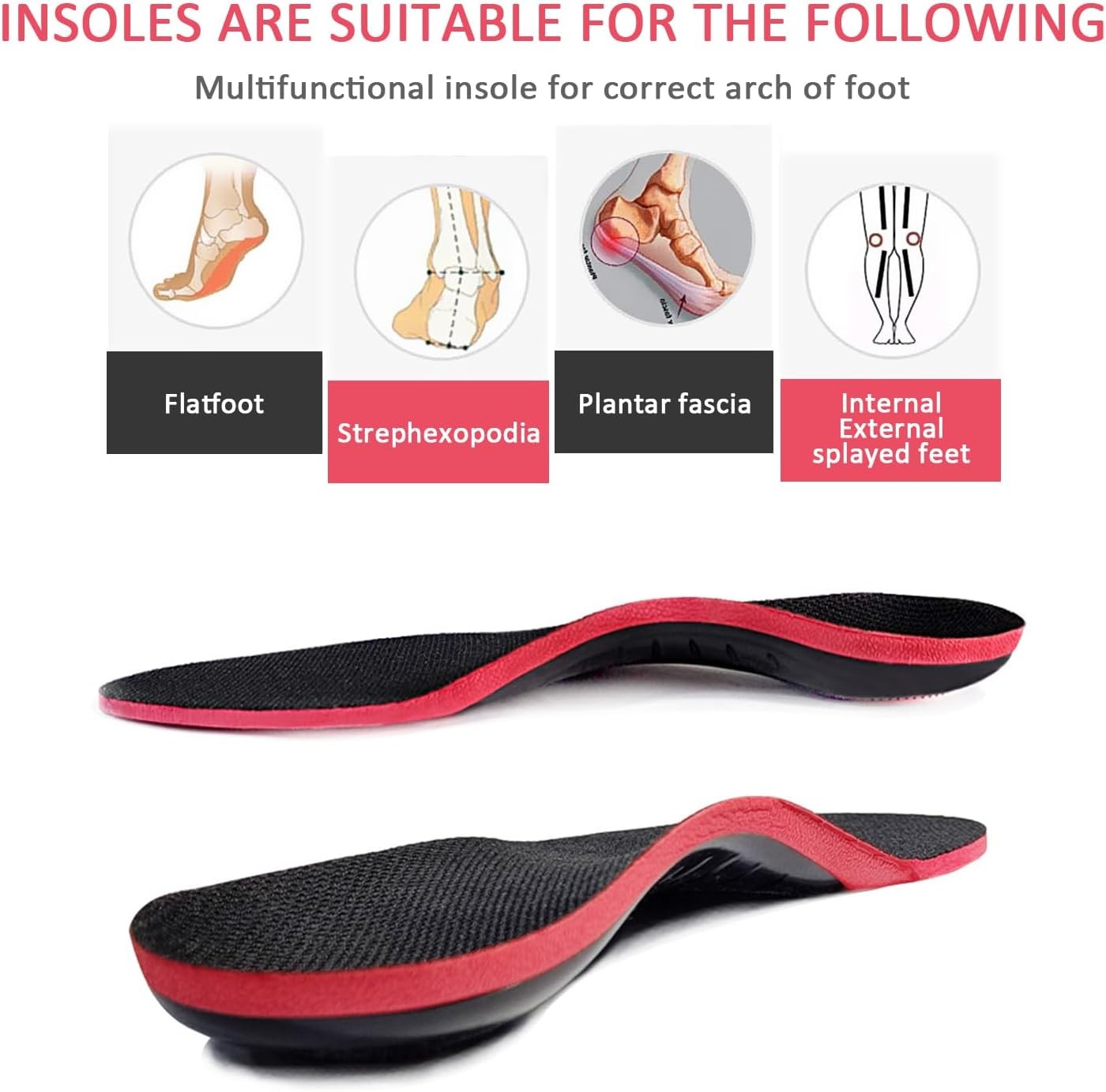 Insoles for Skechers Men’s and Women’s Shoes Replacement, Footwear Inserts for