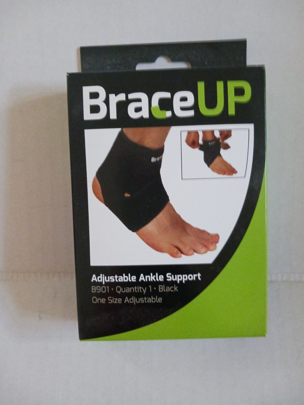 Brace-Up Ankle Support Brace, One Size Adjustable NIB