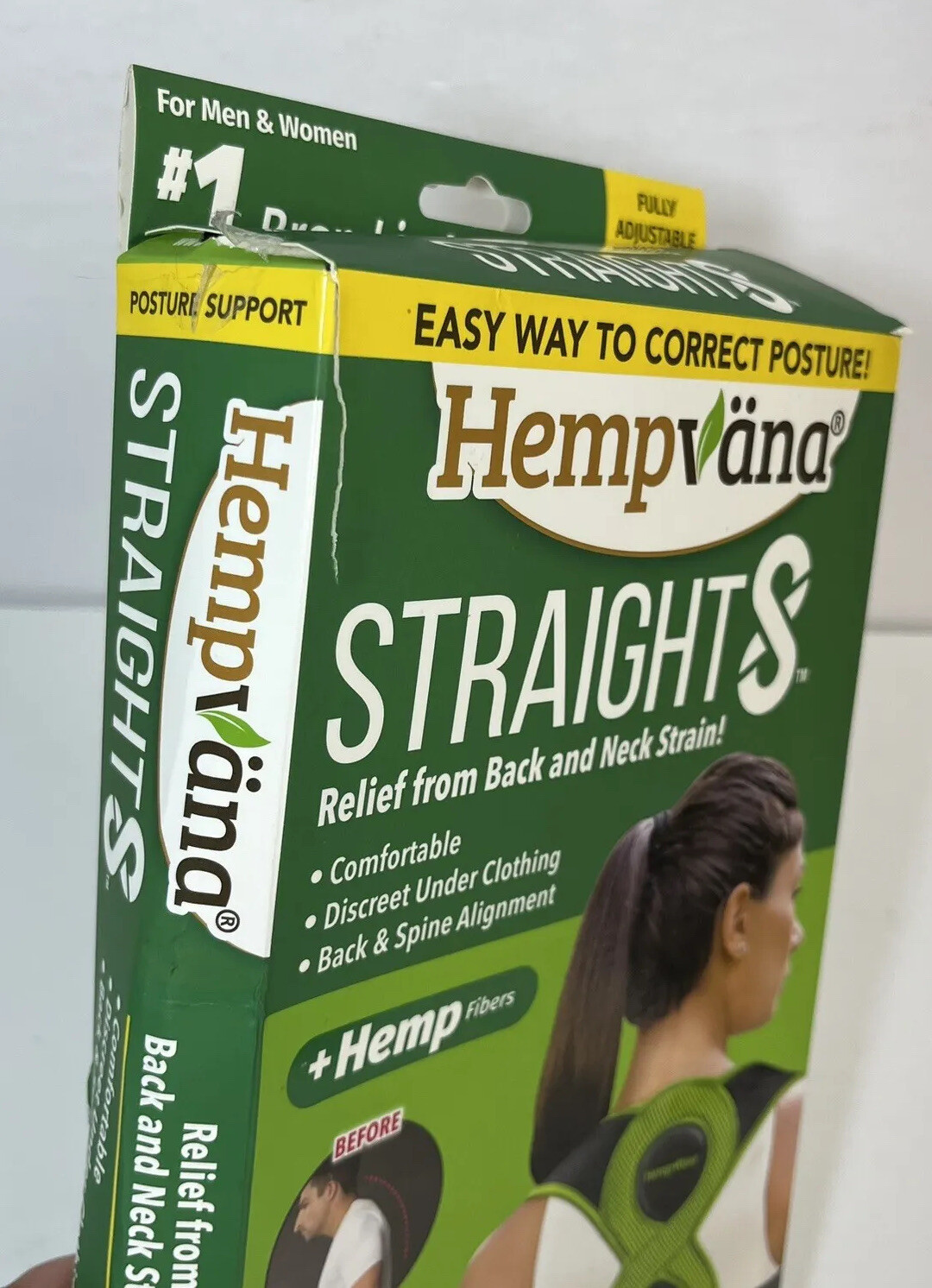 Hempvana Straight8 Fully Adjustable Posture Corrector As Seen On TV