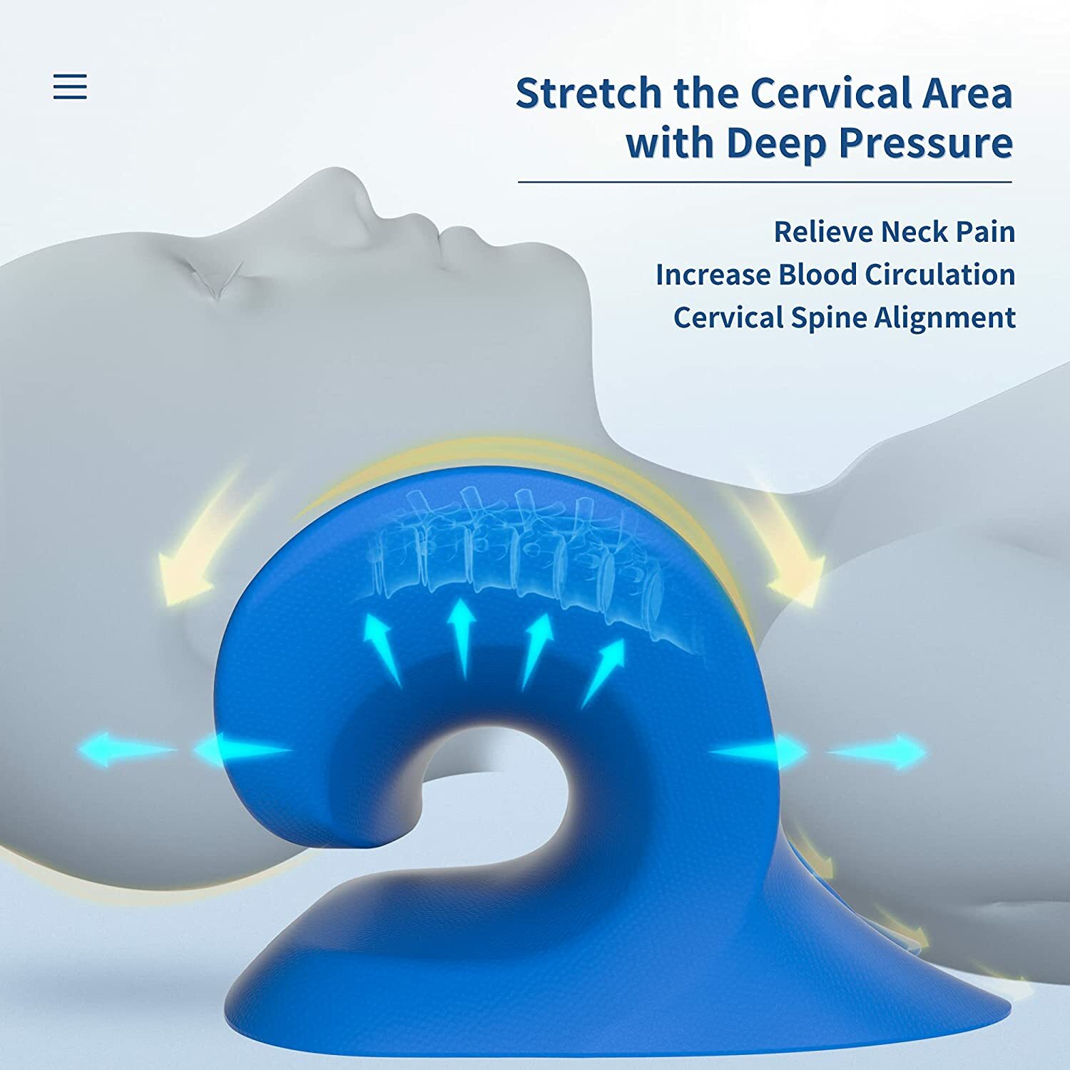 Cervical Neck Traction Device for Neck Pain Relief, Neck Stretcher for Home