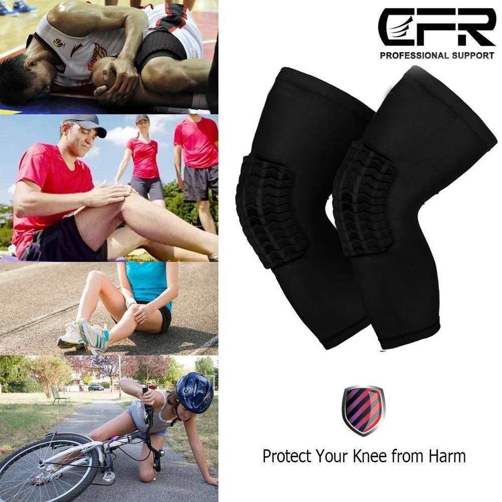 Compression Sleeve Support Leg Knee Brace Pad Socks Sport Basketball Men Women H