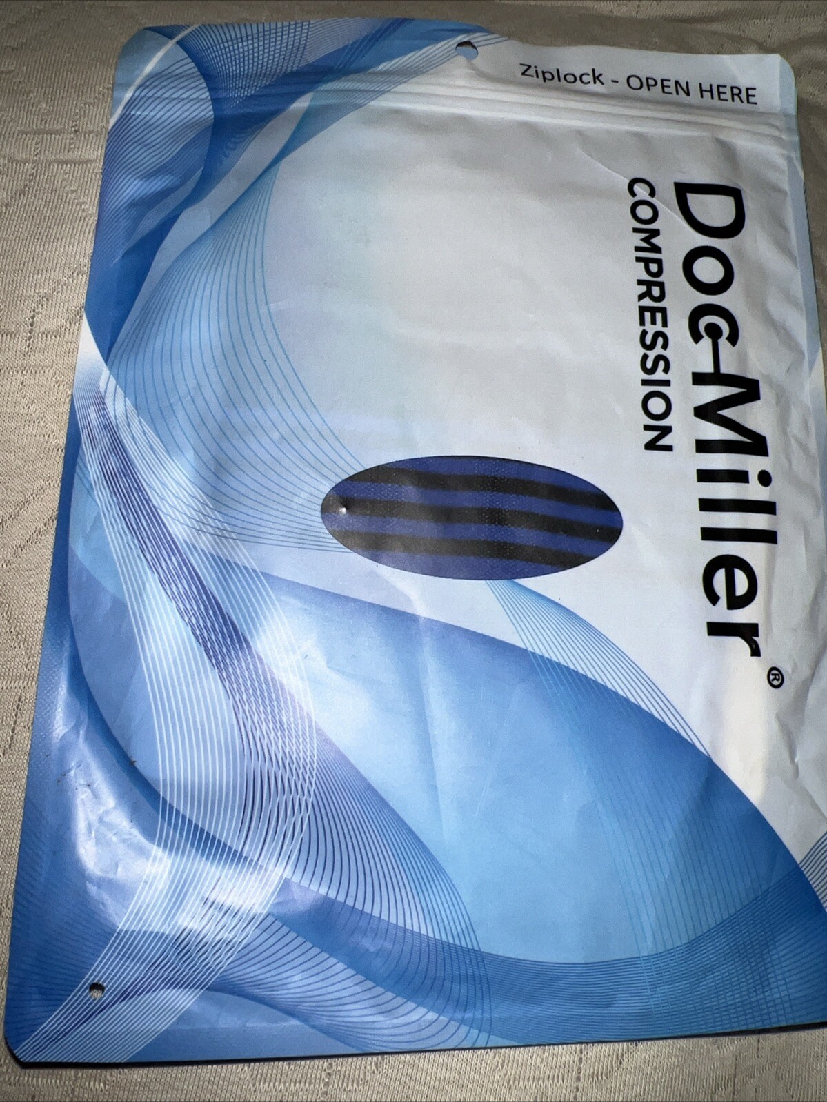 Doc Miller Compression Socks 20-30mmHg Recovery Varicose Veins Blue Black Small