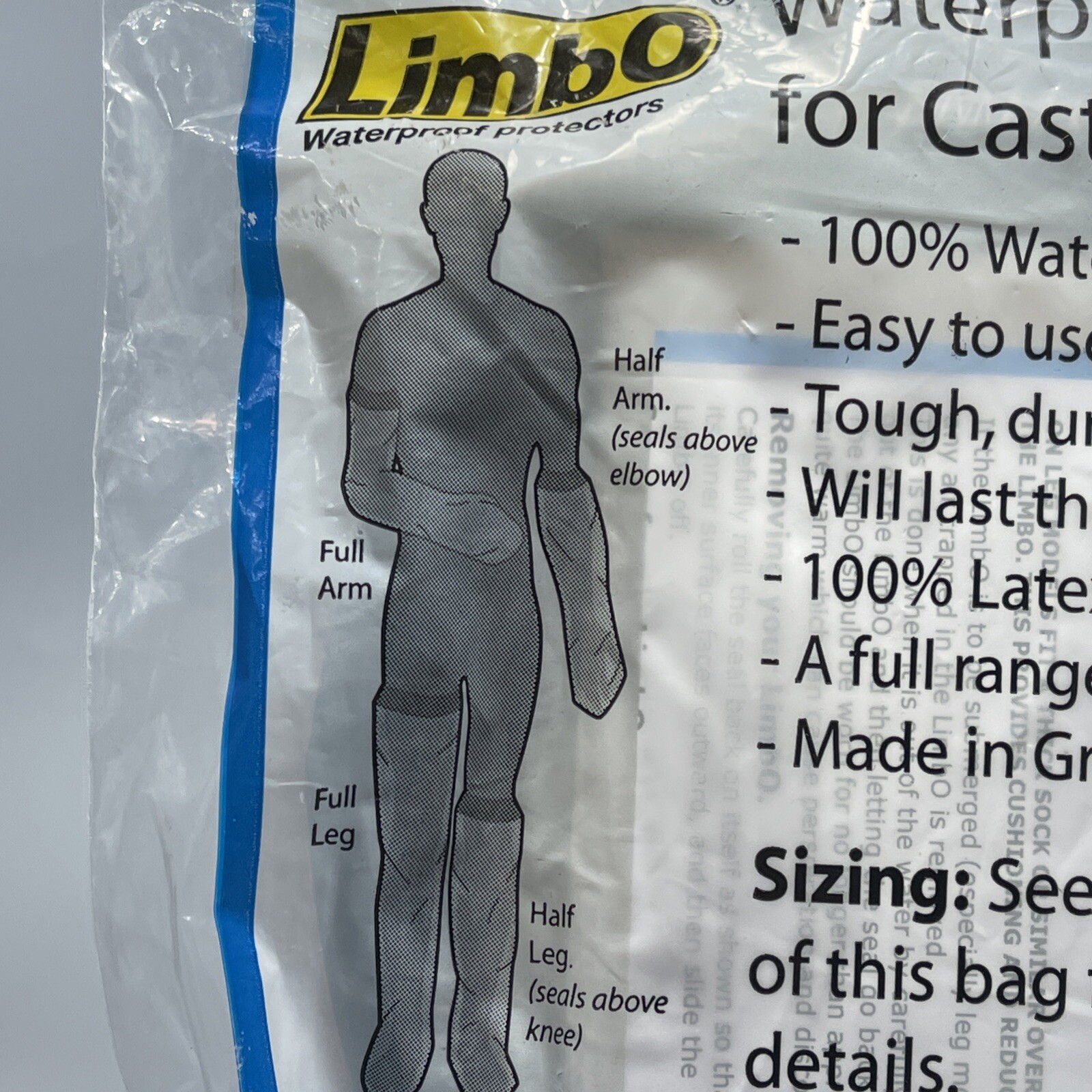 LimbO Waterproof Cast Protector MP180 Adult Half Leg Large Build -US SELLER