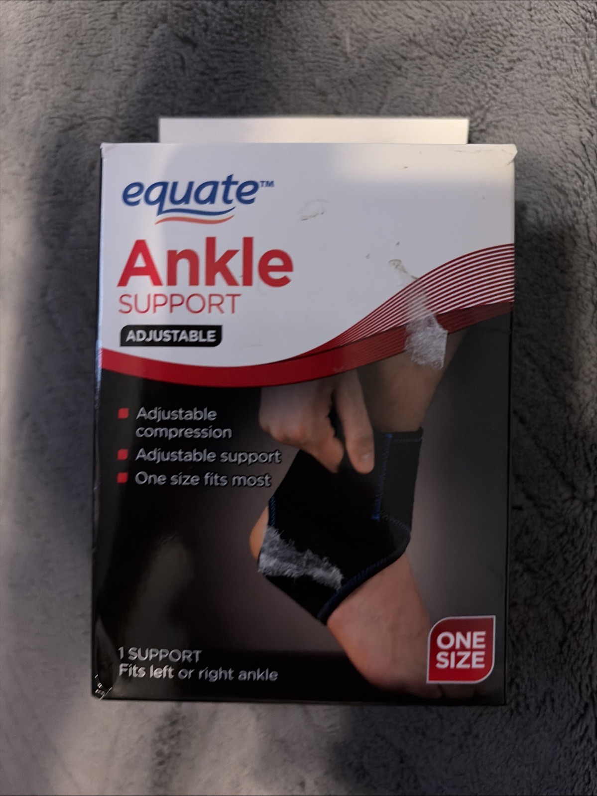 EQUATE ANKLE SUPPORT One Size. New In Box