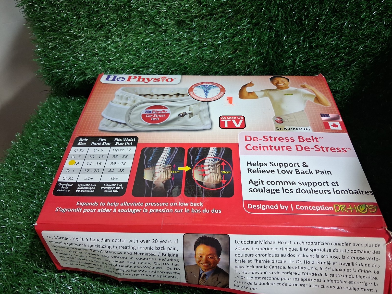 Dr. Ho’s HoPhysio Lower Back Decompression De-Stress Belt & Pump Size M 38-42