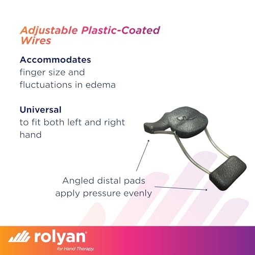 Rolyan Sof-Stretch Finger Extension Splint, Black, X-Large Black – 1 Pack