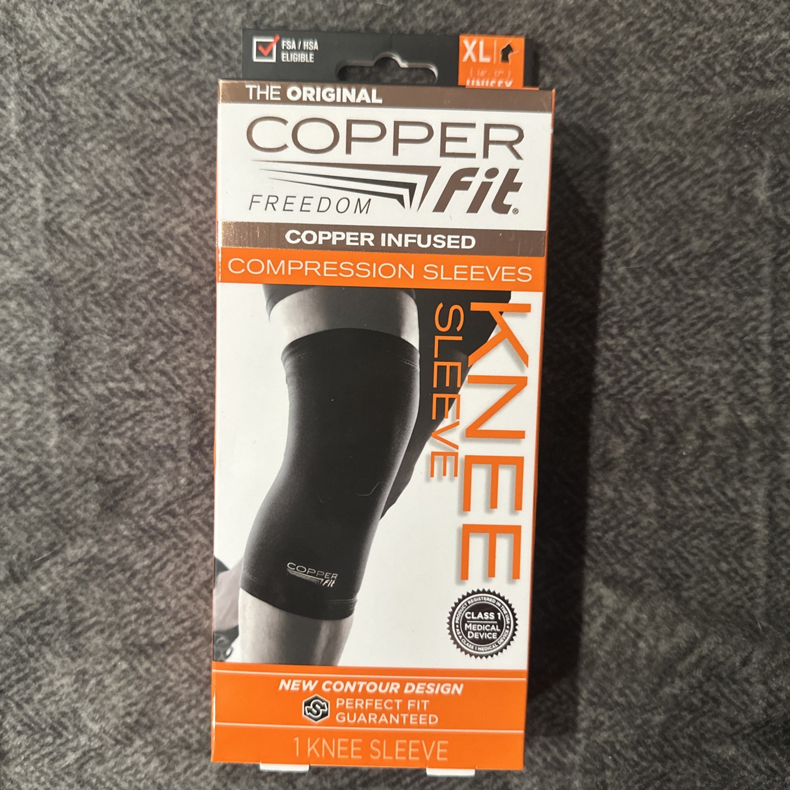 Copper Fit – Copper Infused Compression Garments, Knee Sleeve, Size XL