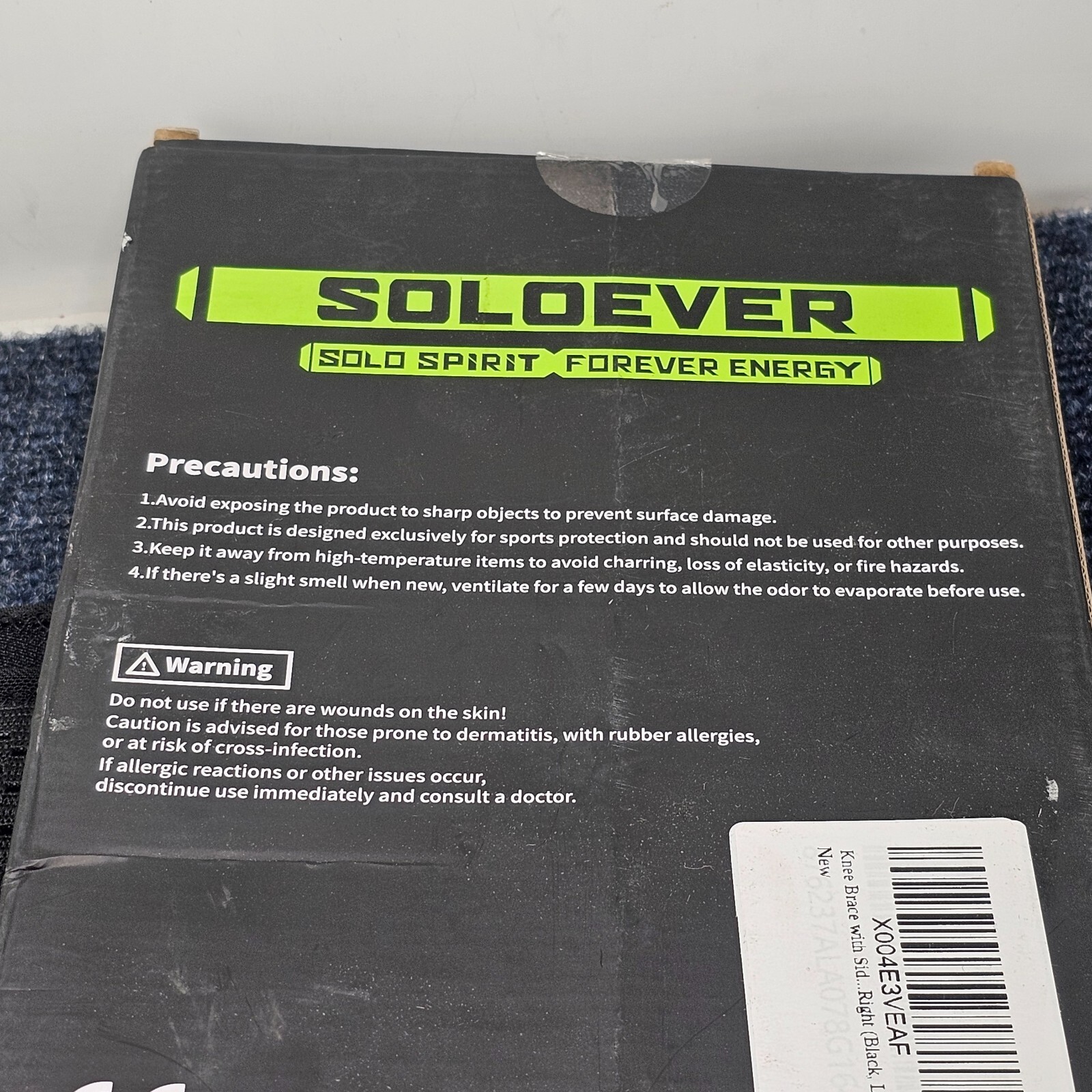 Soloever Knee Brace with Side Stabilizers for Women and Men Large