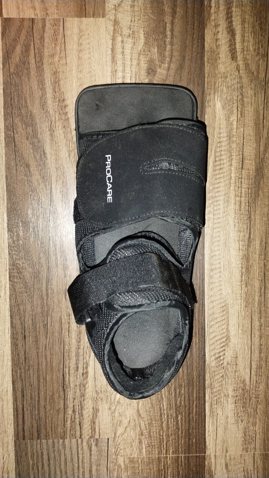 Procare Square Toe Post Op Shoe Foot Recovery Edema Plantar F Sz S Blk 10×4.25″
