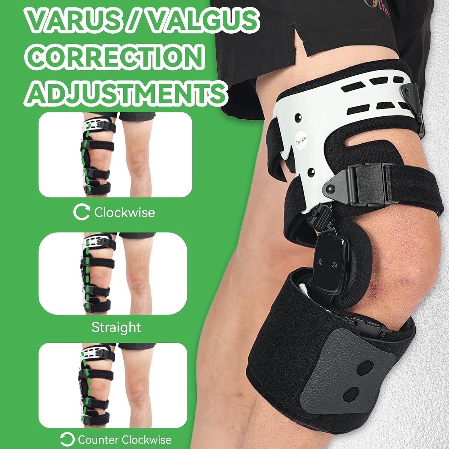 Orthomen OA Unloader Knee Brace with Anti-slip Strap, Men & Women **RIGHT LEG**