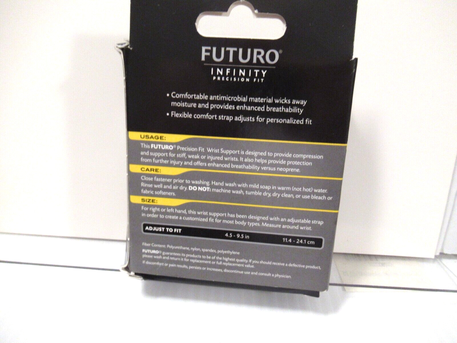 FUTURO Precision Fit Wrist Support Adjustable Black