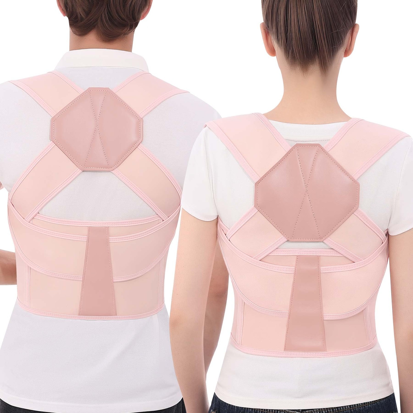 Posture Corrector for and Men Back Brace Upper Back Adjustable Breathable Sho…