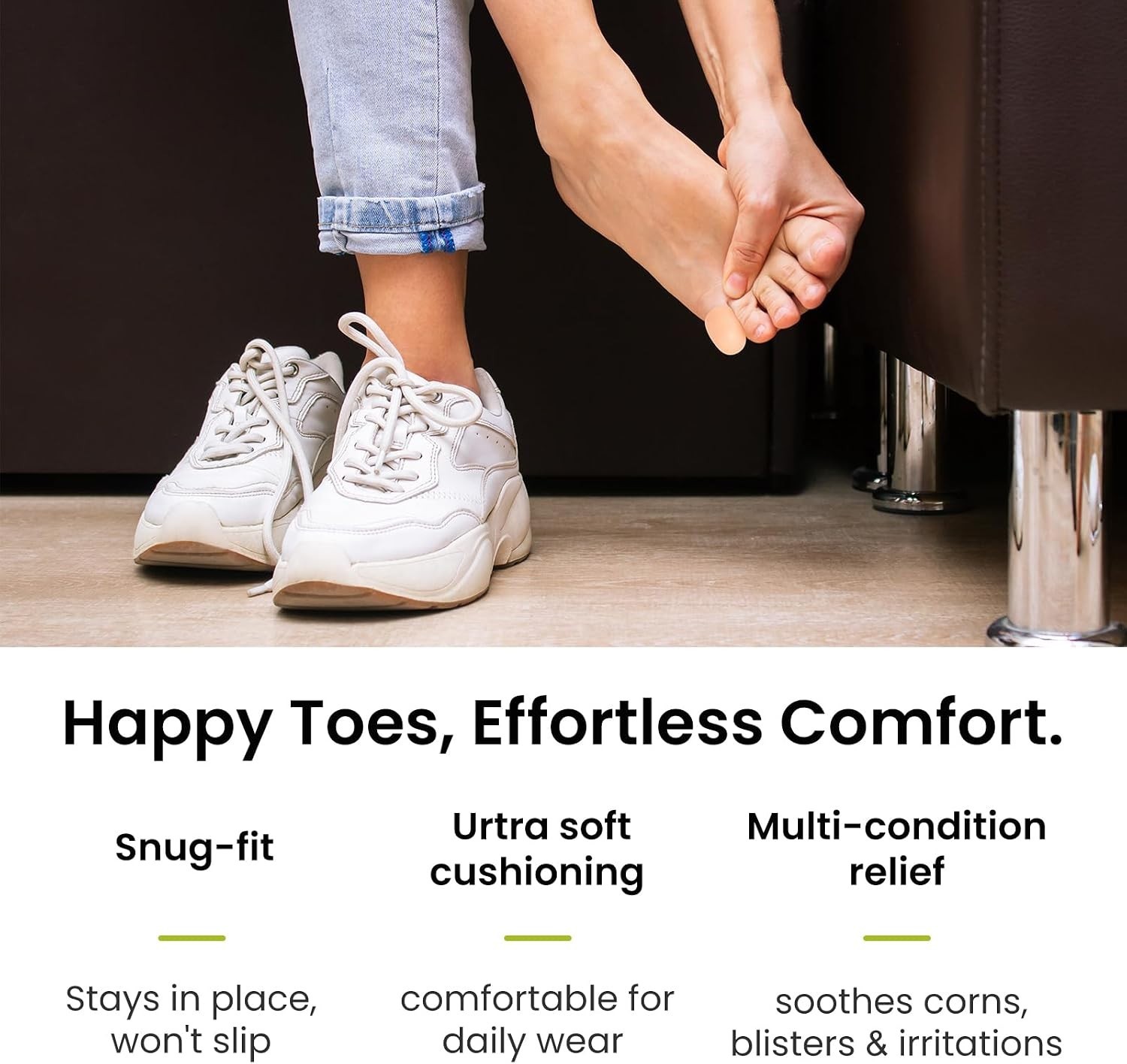 Adjustable Pinky Toe Caps – 8 Pcs Silicone Protectors for Running and Comfort