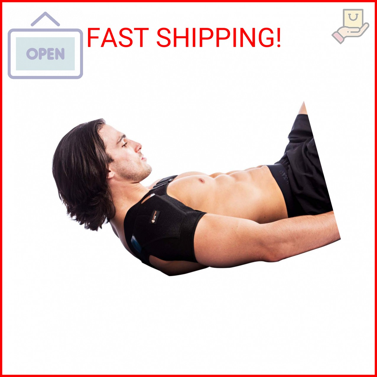 Copper Joe Compression Shoulder Brace for Women & Men – Rotator Cuff Support Bra