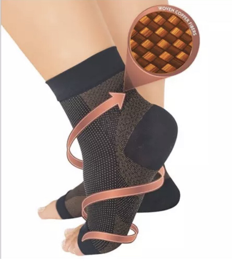 Compression Ankle Sleeve foot Support socks plantar pain relief valgus heel US