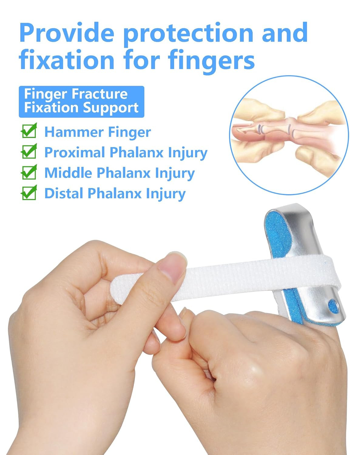 Pinky Finger Splint Kids, 2PCS Trigger Finger Splint for Thumb Arthritis Broken