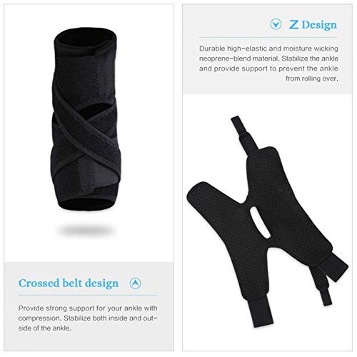 Ankle Brace, Breathable Adjustable Compression Foot Drop Ankle Brace