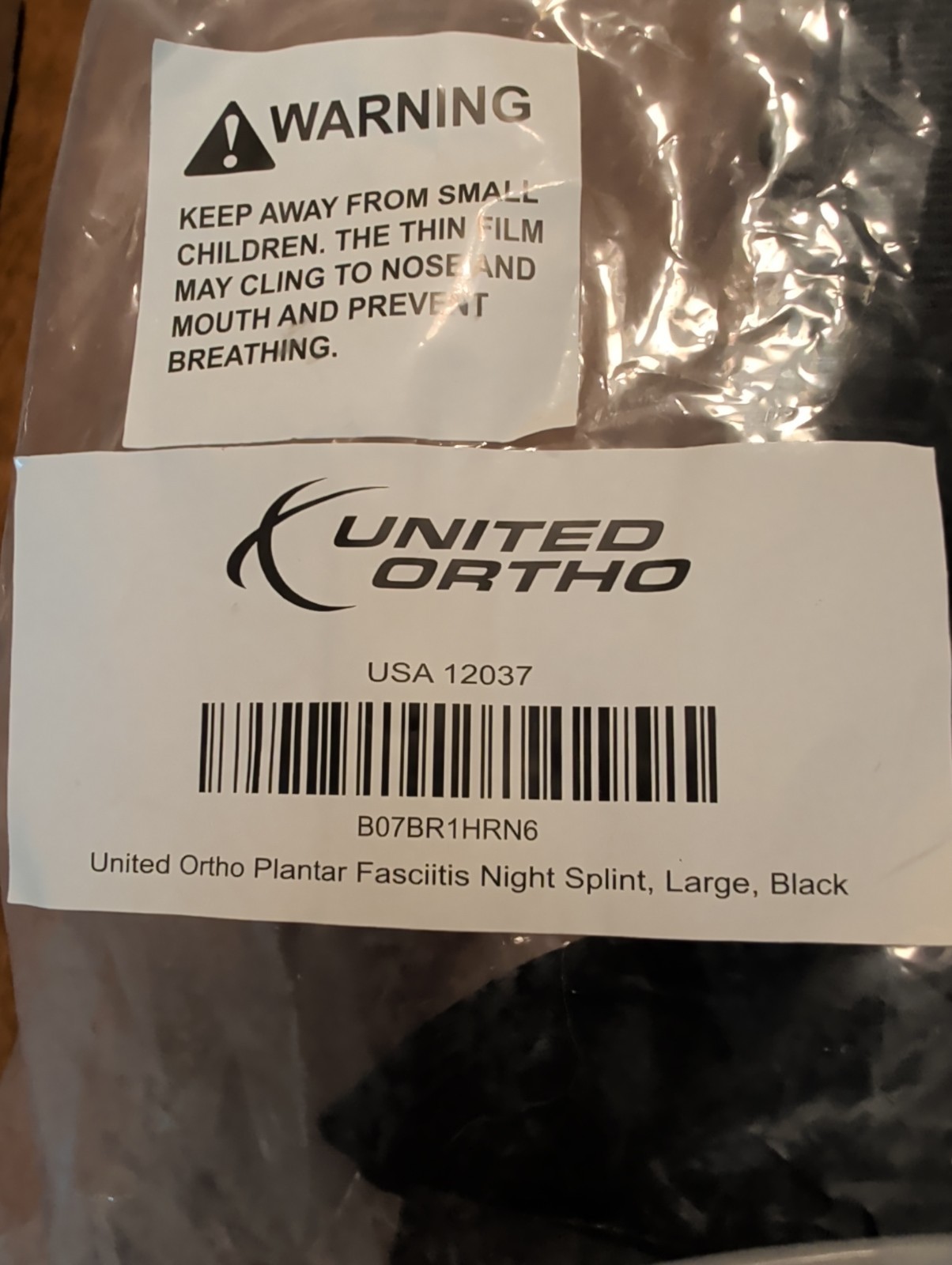 United Ortho Plantar Fasciitis L Adjustable Support Splint Brace Boot Day Night