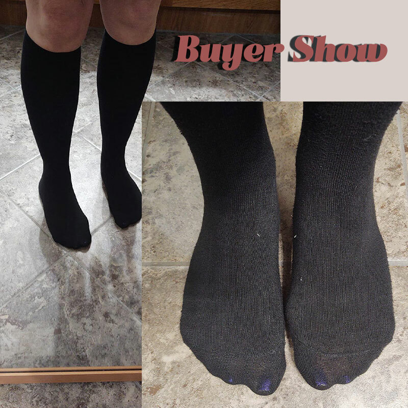 3pair Thight Compression Sleeve Athletic Compression Socks For Men Black Socks