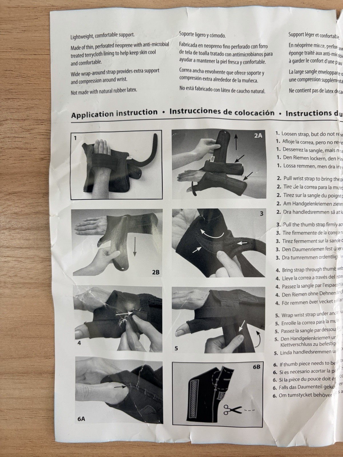 Comfort Cool Left Hand Size Medium+ Black Thumb CMC Restriction Splint New