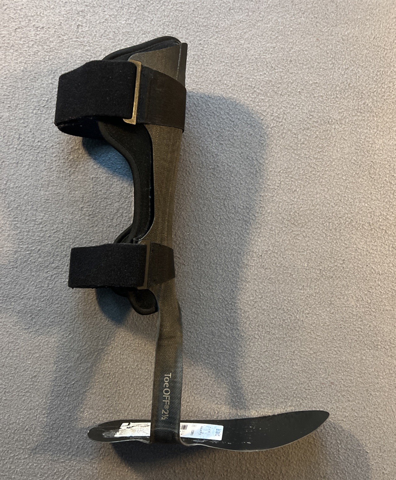 ALLARD TOE OFF 2- 1/2 AFO Medium Right Black Ankle Foot Orthosis Drop Foot READ