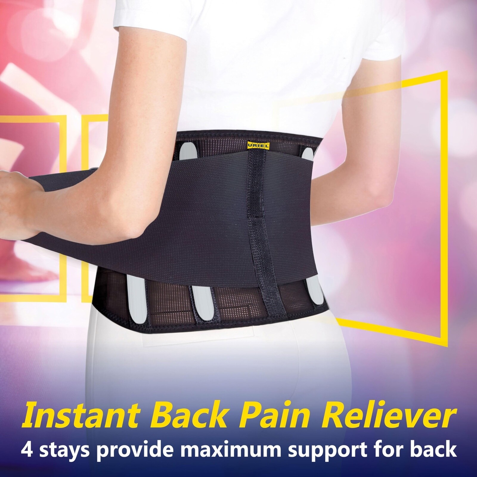 Back Brace for Lower Back Pain Sciatica Work Compression Lumbar Support Belt