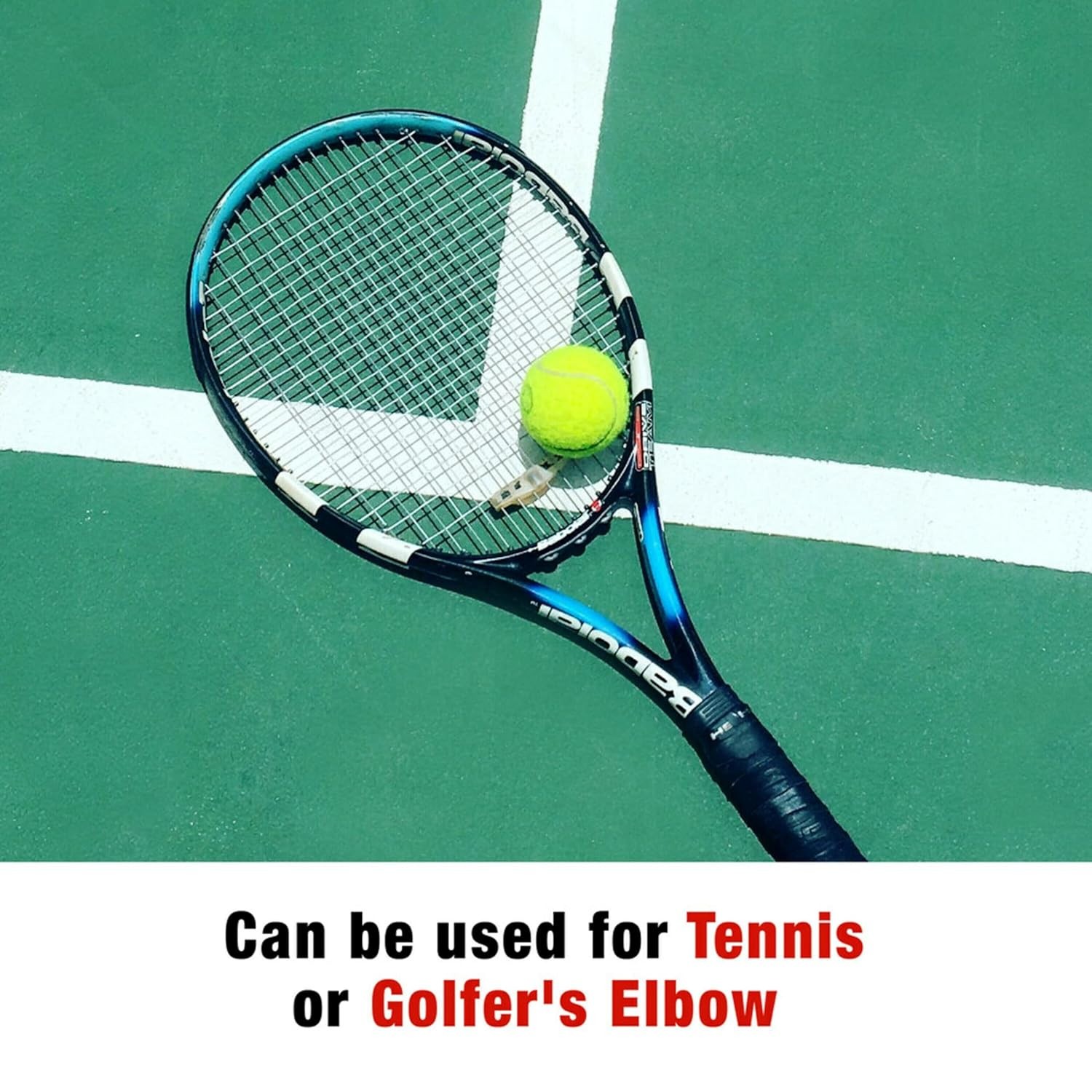 ACE Brand Tennis Elbow Support, Adjustable, Black, 1/Pack