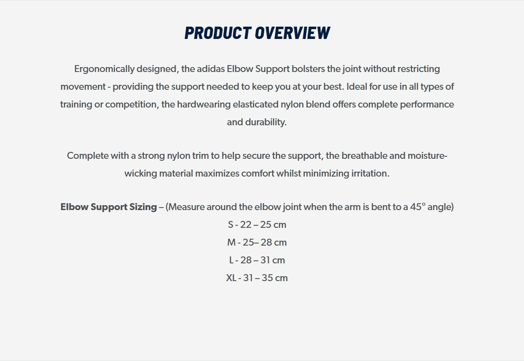 New Adidas Arm/Elbow Compression Support Sleeve (Multiple size available)