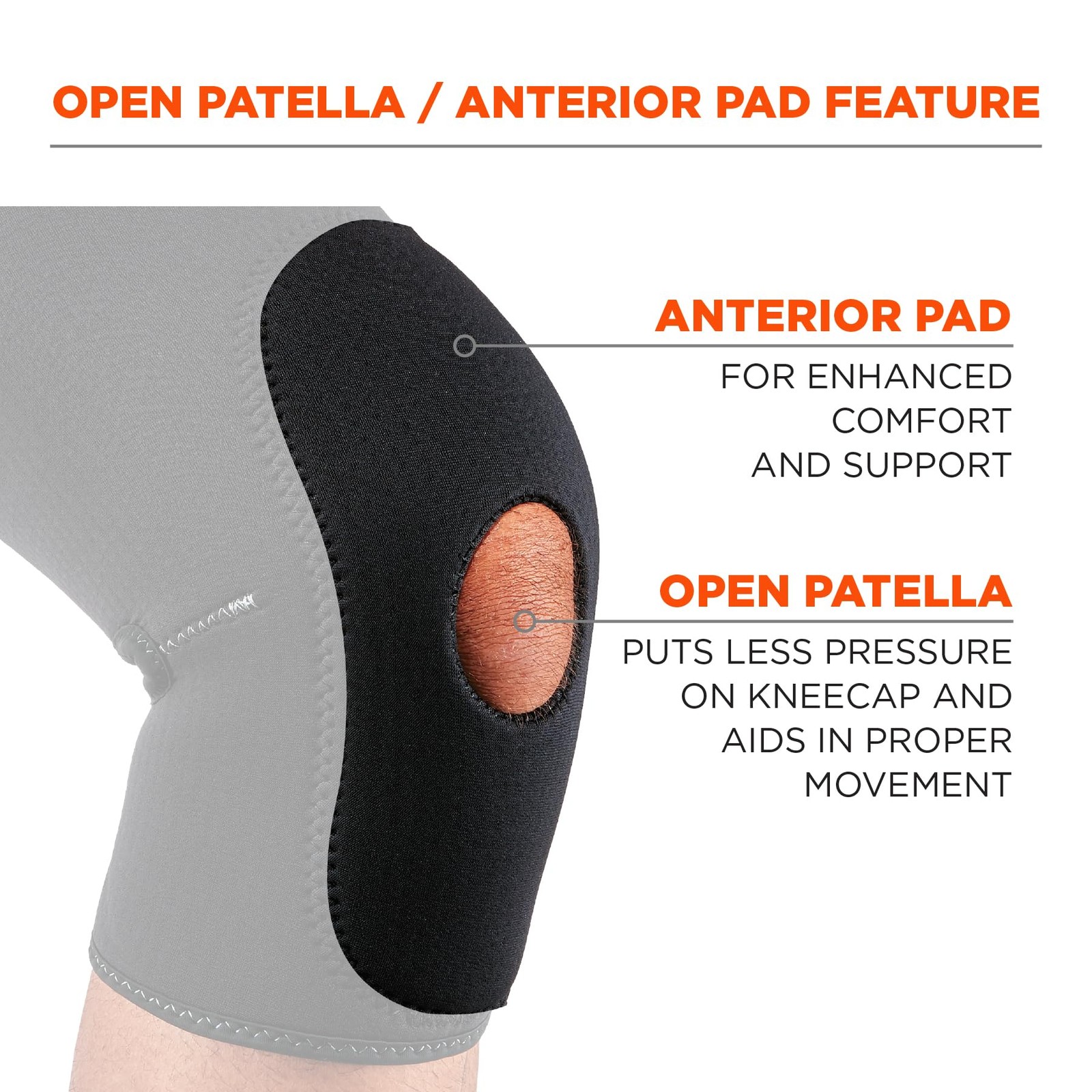 ProFlex 615 Knee Sleeve Compression Support for Patella Black XX-Large