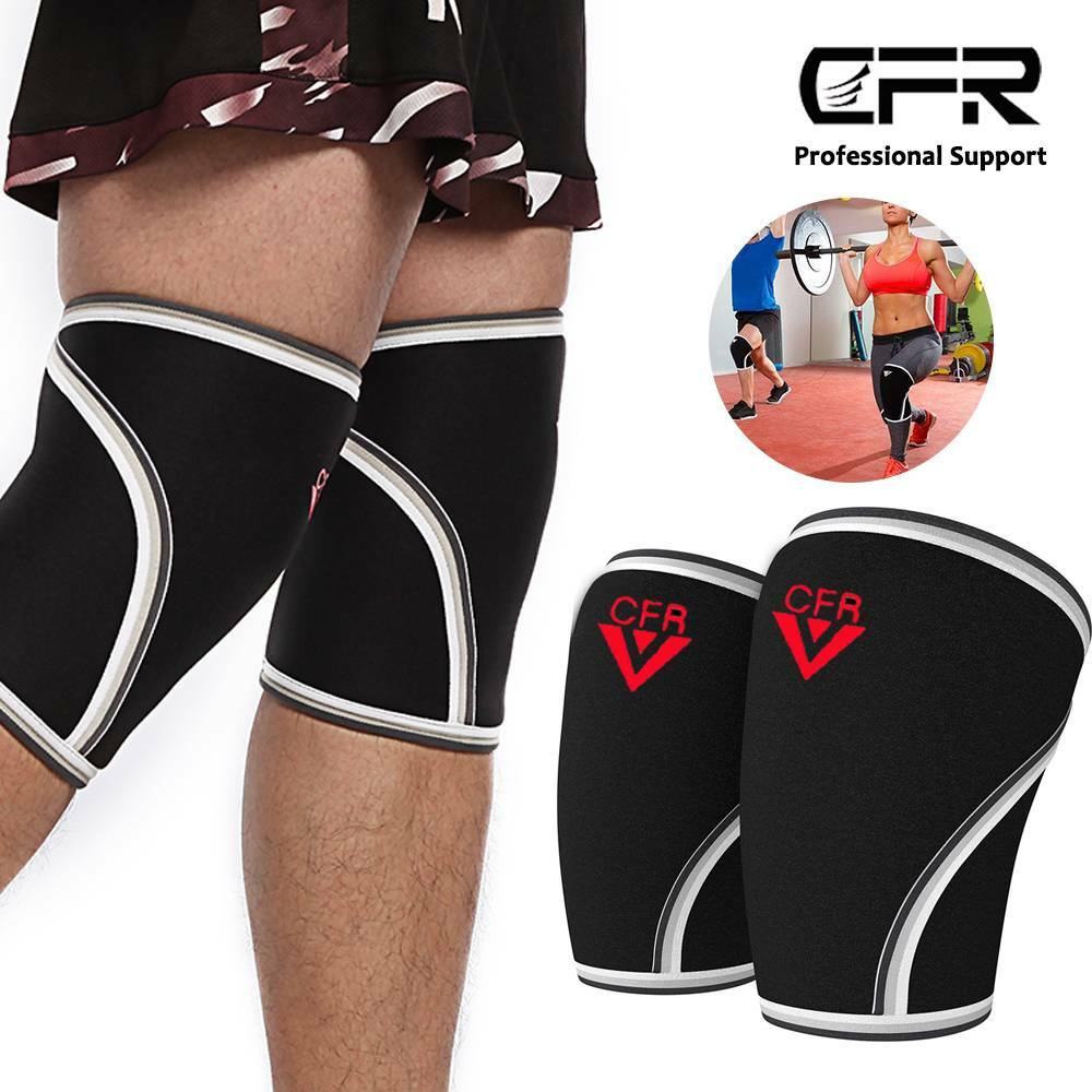 Knee Sleeves Support Compression Weightlifting 7mm Neoprene Sleeve Squats Brace