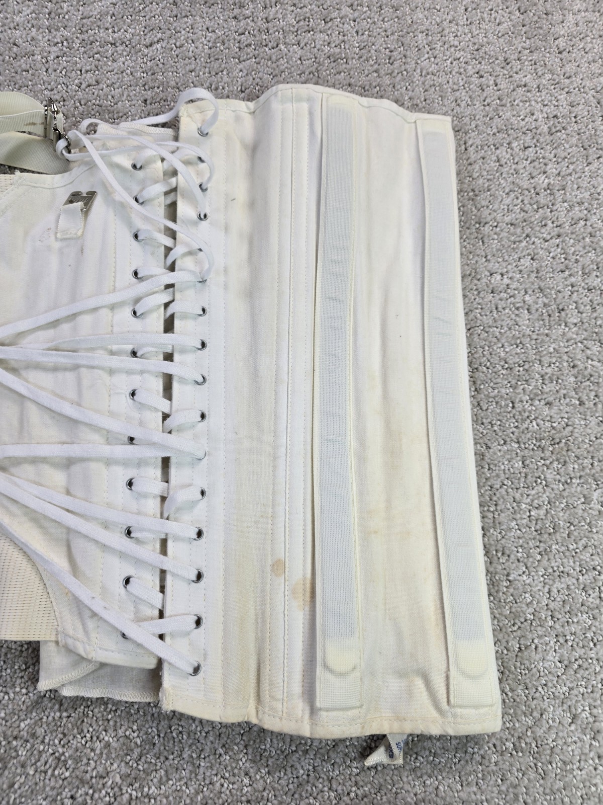 Vintage Freeman 36 Lumbosacral Ivory Orthotic Corset Brace Back Support READ
