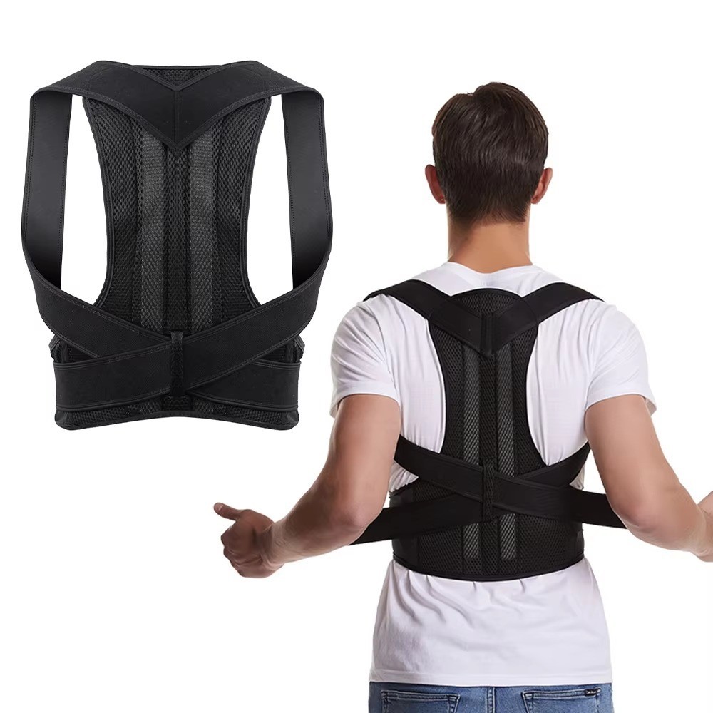 Adjustable Posture Corrector Low Back Support Shoulder Brace Belt For Men Women
