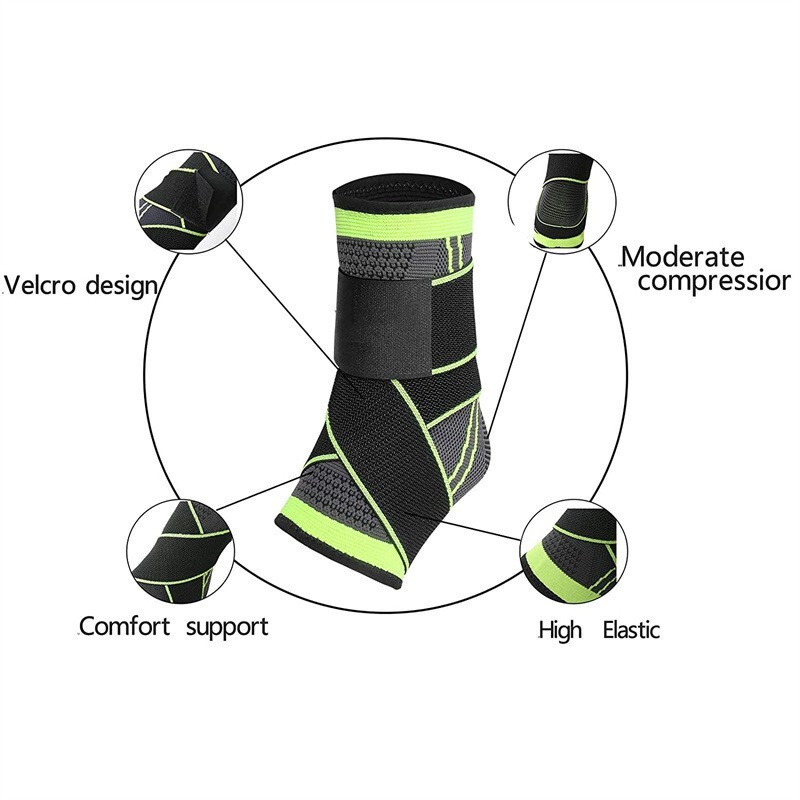 Ankle Support Brace Compression Adjustable Heel Stabilizer Foot Protector Strap