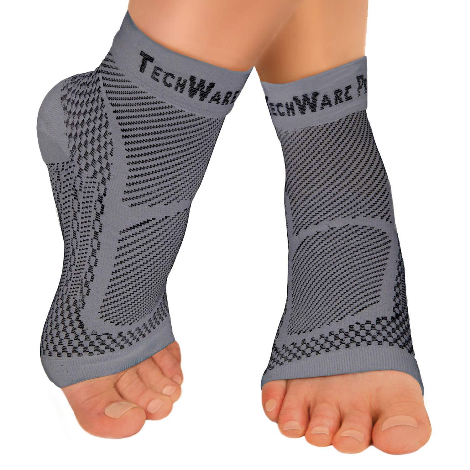 Ankle Brace Compression Sleeve – Relieves Achilles Tendonitis Joint Pain. Pla…