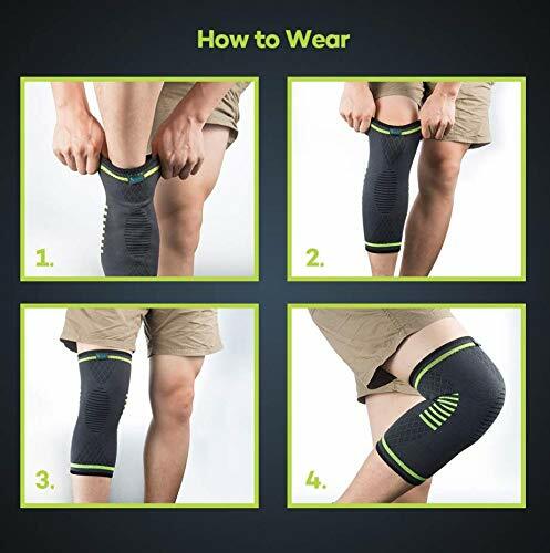 Knee Brace Compression Sleeves Support for Sports Running Knee Brace 1Pair