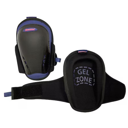 Westward 5Mzh9 Knee Pad, Swivel, Foam Pad, Plastic Cap, Hook-And-Loop Closure,