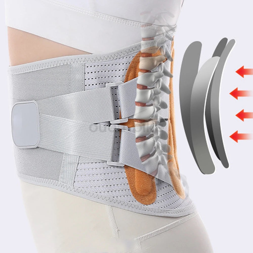 Adjustable Back Support Brace For Lower Back Ache Relief Herniated Disc Sciatica