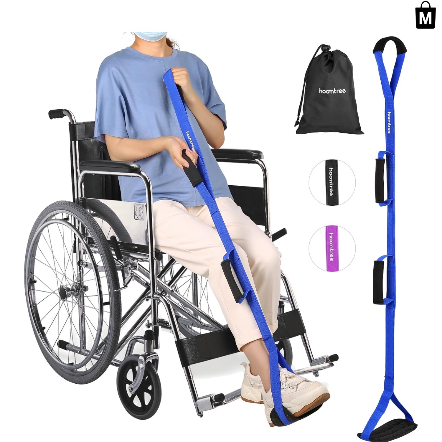Lightweight 43-Inch Leg Lifter with Non-Slip Foot Loop – Independence Tool