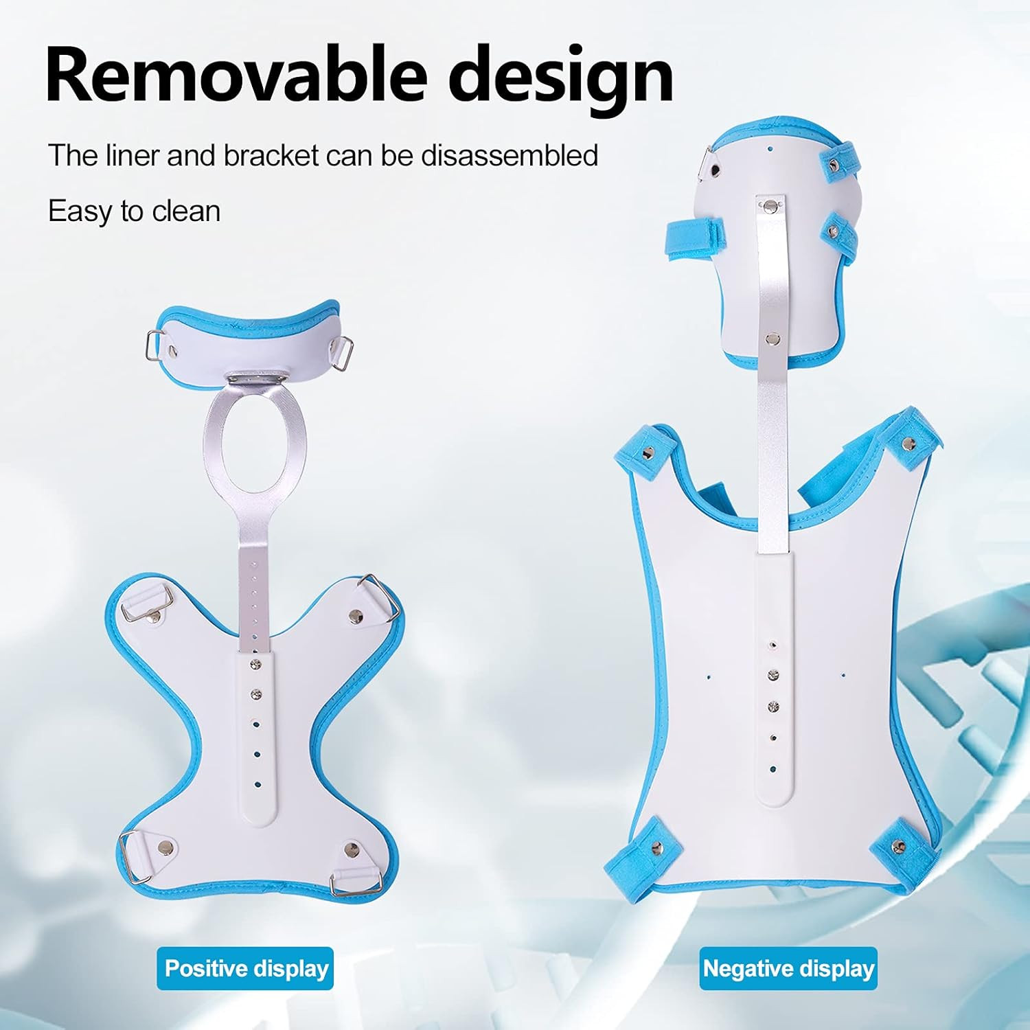 Cervical Thoracic Orthosis Adjustable Orthotics for Head Neck Chest Cervical Ver