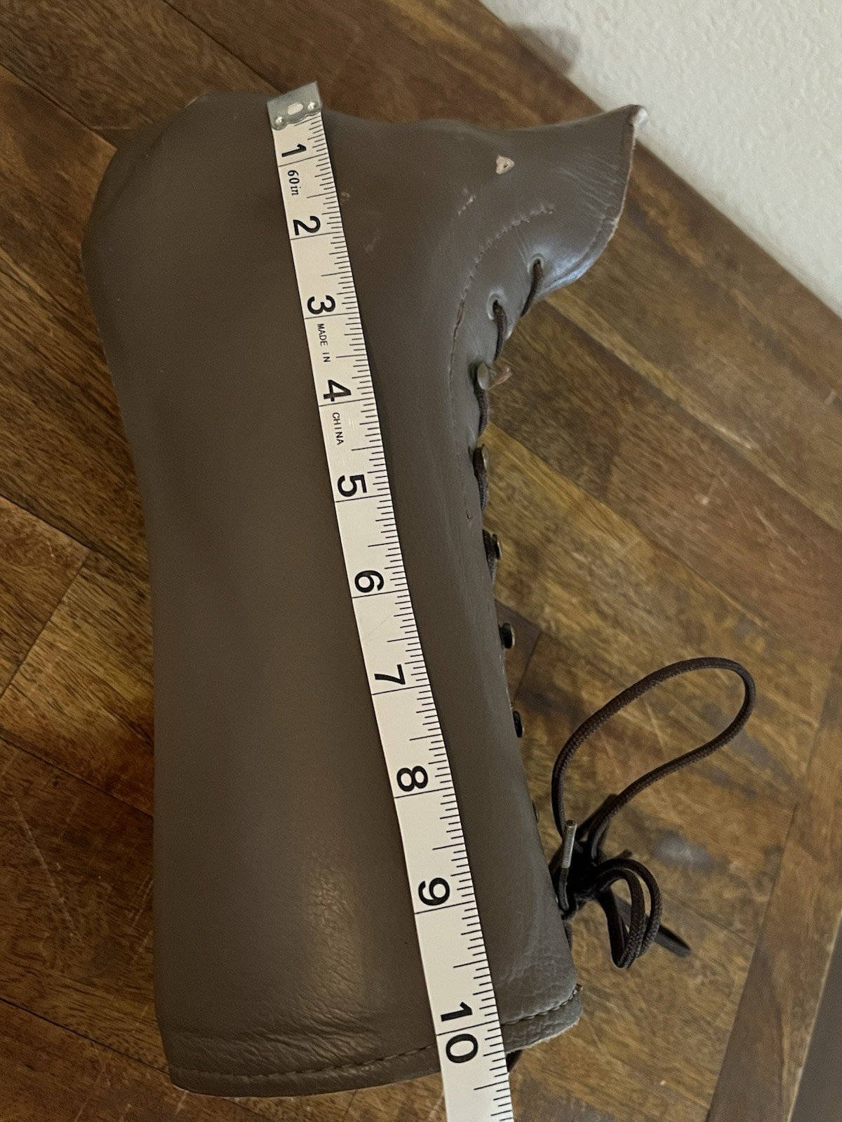 Brown Leather Custom Ankle Brace Support Right AFO