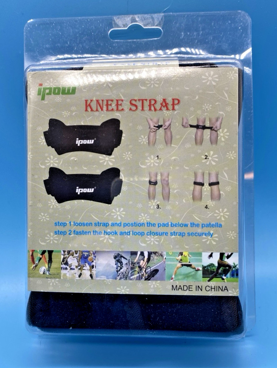 IPOW Brand 1 Pair (2 Pcs) Knee Strap Pain Relief Support Patella Stabelizer New
