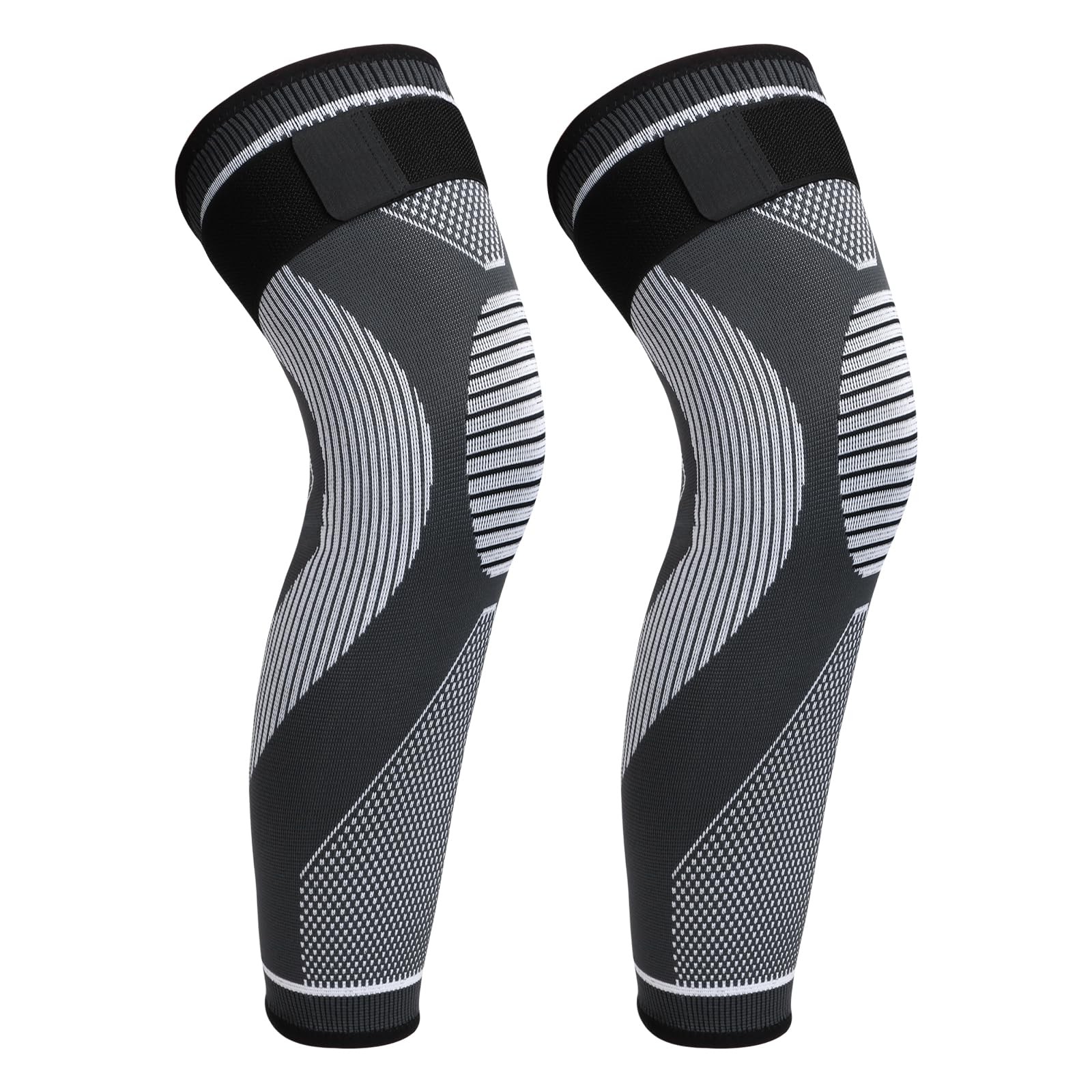 Uncle Yang Full Leg Compression Sleeves 2 Pack XX-Large, Gray