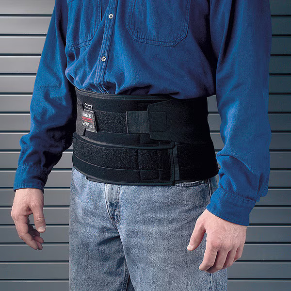 Industries Back Support w/Suspenders,Black,L 7115-03 Industries 7115-03 L