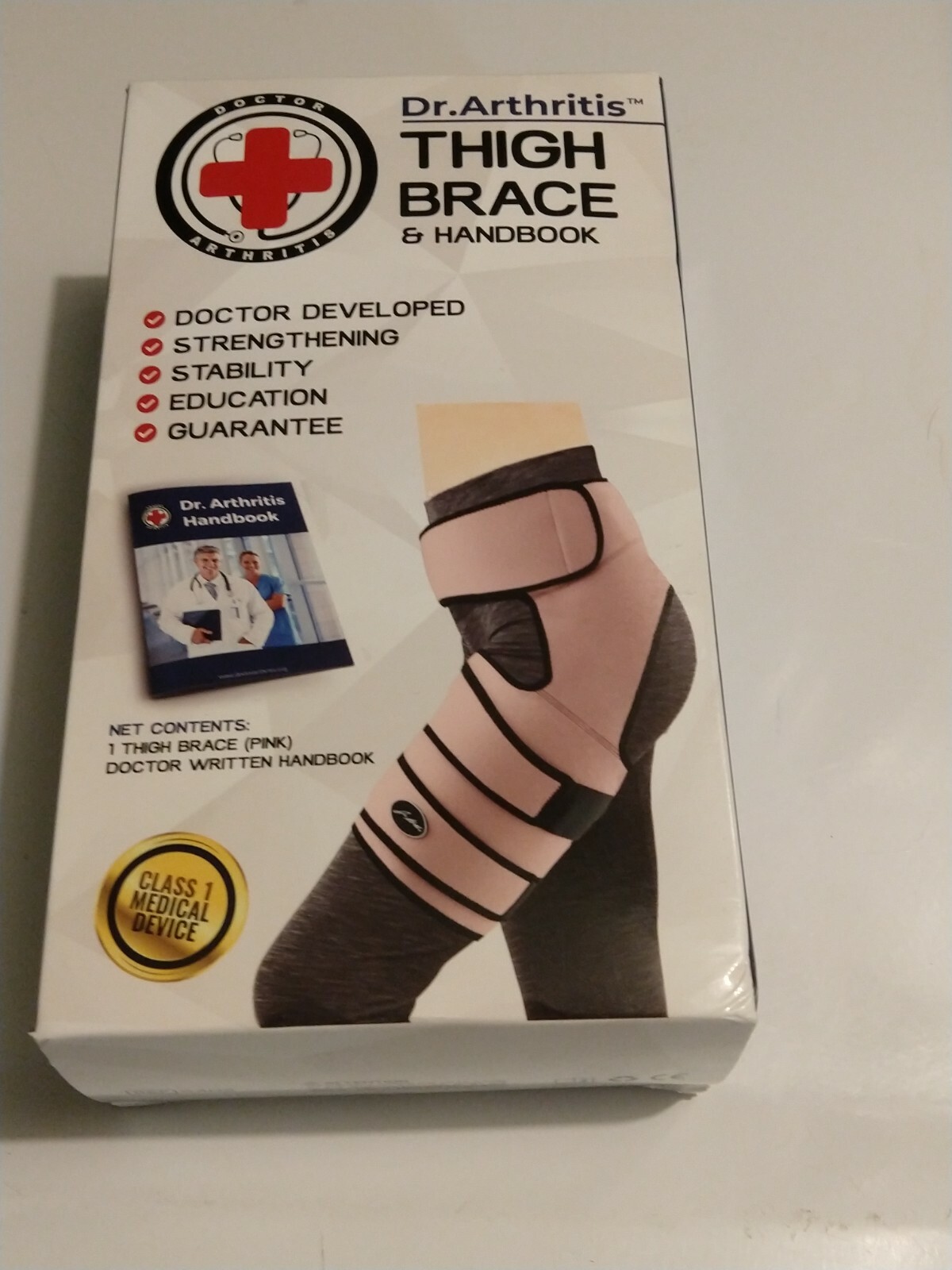 Thigh Support Brack For Pain Surgical Recovery Pink size S/M